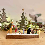 Festive Wildlife Procession Block