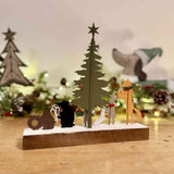 Festive Wildlife Procession Block