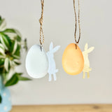 Pair of Bunnies with Spotty Eggs