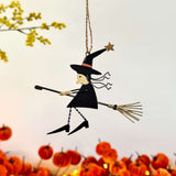Hanging Wicked Witch on Broomstick