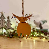 Highland Cow with Lights