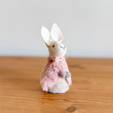 Pink Mouse in Fur Cape