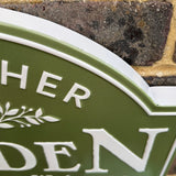 Metal Come Gather Garden Sign