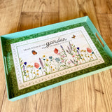 Plastic Floral Garden Tray