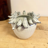 Small Pot with Perching Blue Birds