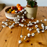 White Washed Wire Bell Garland