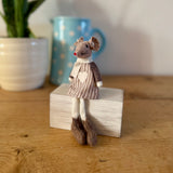 Brown Mouse with White Heart