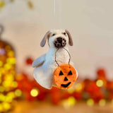 Hanging Felt Ghost Dog