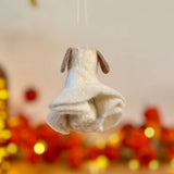 Hanging Felt Ghost Dog