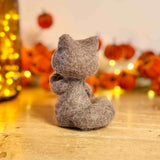 Brown Felt Fox with Acorn