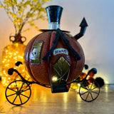 Light Up Metal Pumpkin Carriage