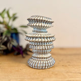 Small Contemporary Ribbed Vase