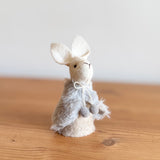 Blue Mouse in Fur Cape