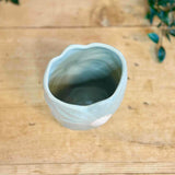 Green Daisy Ceramic Pot