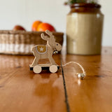 Mini Pull-along Wooden Reindeer