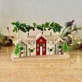 Festive Terrace of Wooden Houses