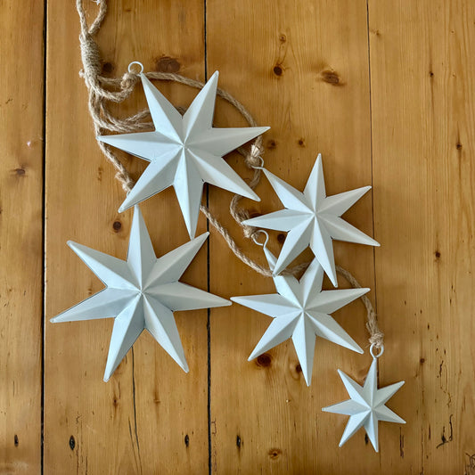 Hanging White Star Bunch