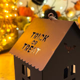 Black Metal Trick or Treat Tea-Light Holder