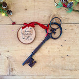 Huge Cast Iron Santa Key