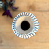 Small Contemporary Ribbed Vase