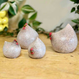 Pair of Medium Ceramic Hens