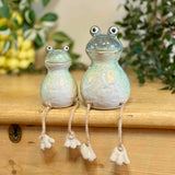 Large Ceramic Frog with Dangly Legs