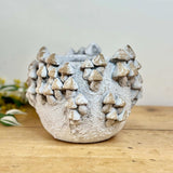 Medium Cement Mushroom Pot