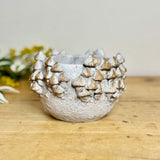 Small Cement Mushroom Pot