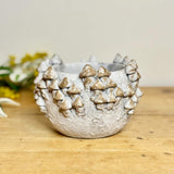 Small Cement Mushroom Pot