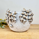 Large Cement Mushroom Pot