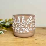 Sand Folk Art Design Pot