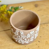 Sand Folk Art Design Pot