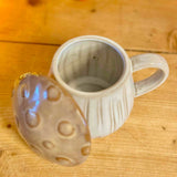 Brown Toadstool Mug with Lid