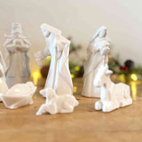 White Porcelain Nativity Set