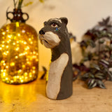 Schnauzer Dog Vase