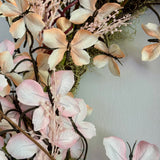 Large Pink & Orange Ombré Butterfly Wreath
