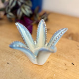 Blue Petal Ceramic Candle Holder