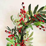 Red Berry Foliage Wreath