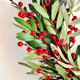 Red Berry Foliage Wreath