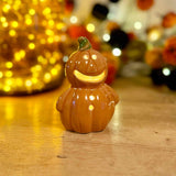 Ceramic Light Up Pumpkin Person
