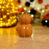 Ceramic Light Up Pumpkin Person