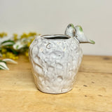 Large Ceramic Vase with Perching Birds