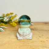Small Ceramic Frog Pen Pot