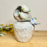 Large Ceramic Vase with Perching Birds