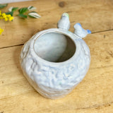 Large Ceramic Vase with Perching Birds