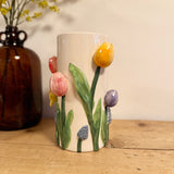 Tulip & Daffodil Flower Vase