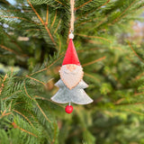 Metal Silver Santa Tree
