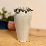 Large Vase with Perching Blue Birds