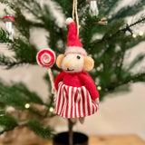 Felt Lamb with Lollipop