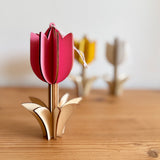 Pink Hanging Wooden Slat Tulip